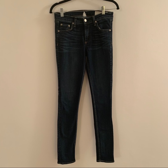 rag & bone Wonderland Skinny Dark Wash Jeans - Picture 1 of 7